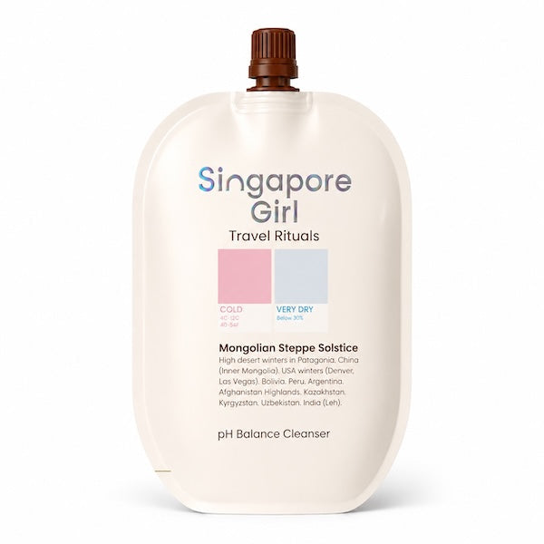 singapore girl travel ritual premium skin care sachet for cold and very dry climate