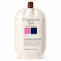 Singapore Girl Travel Rituals Scandinavian Summer Mist pH Balance Cleanser in a flexible refill pouch with a brown cap, on a white background.