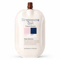 A white squeeze sachet of Singapore Girl Travel Rituals Polar Summer pH Balance Cleanser with a brown cap, shown on a clean white background.