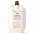 Singapore Girl Travel Rituals Siberian Dryland pH Balance Cleanser in a large cream-colored squeeze pouch with a brown cap, on a white background.