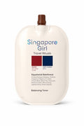 Singapore Girl Travel Rituals Equatorial Rainforest Balancing Toner in a large, rounded off-white squeeze bottle with a brown cap, on a white background.