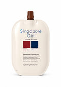 Singapore Girl Travel Rituals Equatorial Rainforest Hydrating Moisturizer in a 1000ml flexible pouch with a brown cap, on a white background.