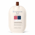 Singapore Girl Travel Rituals Temperate Rainforest pH Balance Cleanser in a cream-colored squeeze bottle with a brown cap, shown on a white background.